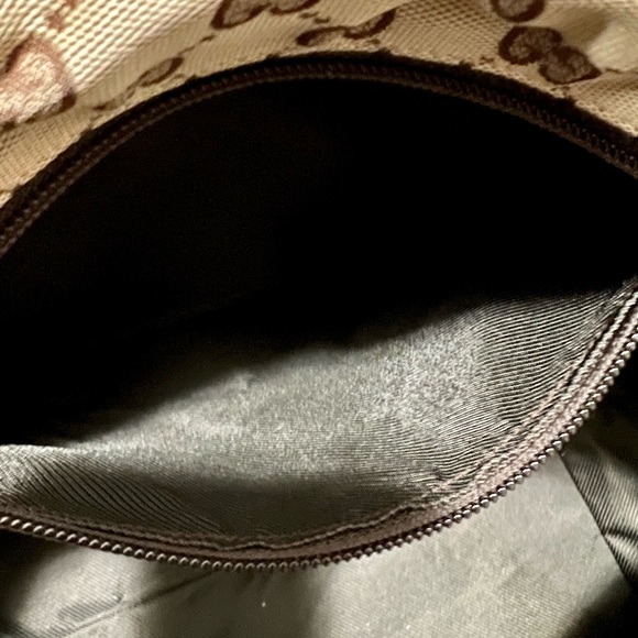 💯 Authentic GUCCI Web Zip Tote GG Canvas - Picture 11 of 16